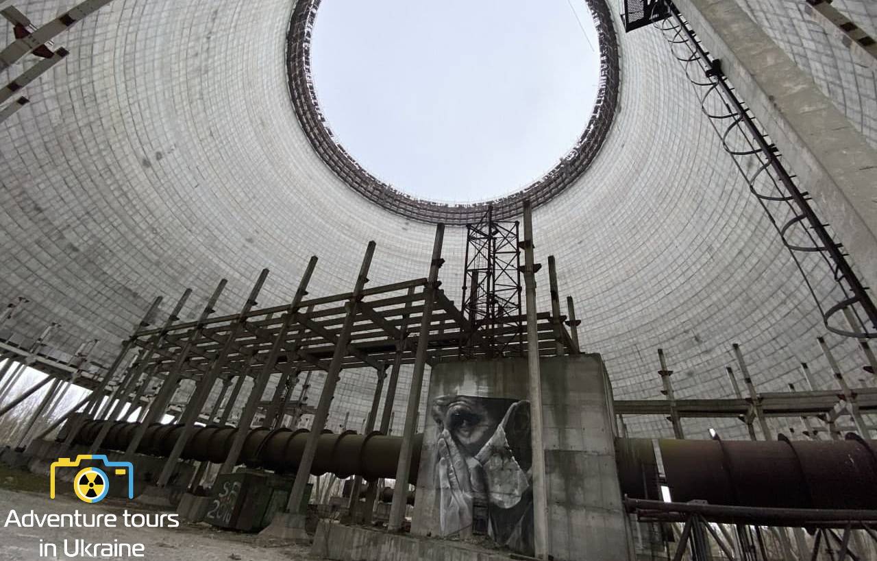a graffiti inside the fifth reactor of chernobyl nuclear power plant